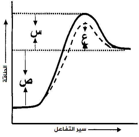 أثر العامل المساعد في سرعة التفاعل